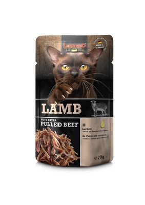 Leonardo - Katzenfutter - LAMB + extra pulled Beef - 16 x 70 g