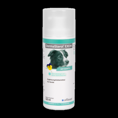 DermaSterol Exem 125ml für Hunde bei Haarausfall und Dermatose von alfavet