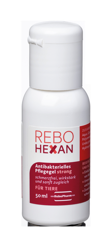 reboVet - ReboHexan - ANTIBAKTERIELLES PFLEGEGEL - STRONG - 50 ml