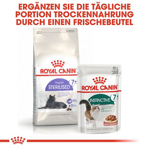 Royal Canin INSTINCTIVE 7+ Nassfutter in Soße für ältere Katzen