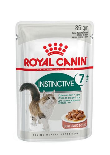 Royal Canin INSTINCTIVE 7+ Nassfutter in Soße für ältere Katzen