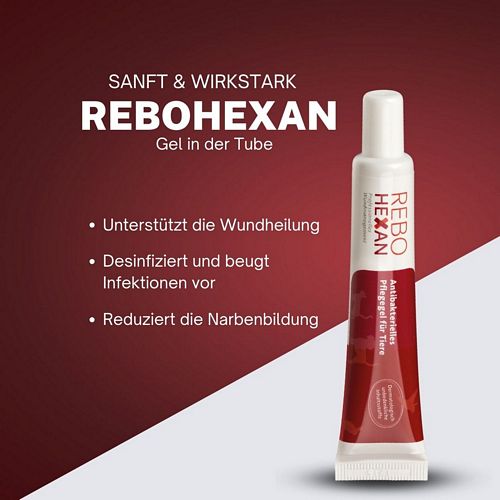 reboVet - ReboHexan - ANTIBAKTERIELLES PFLEGEGEL - 20 ml