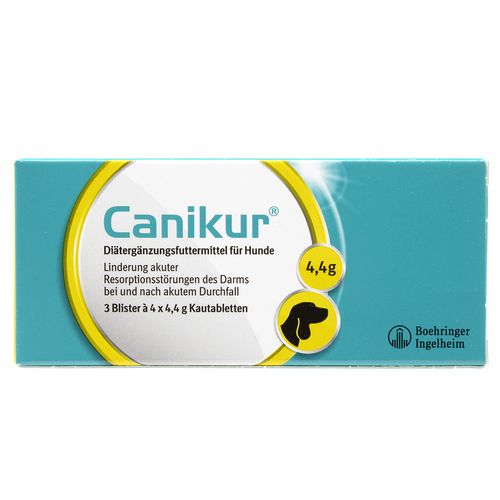 Canikur Kautabletten für Hunde nach akutem Durchfall 3 x 4 Kautabletten