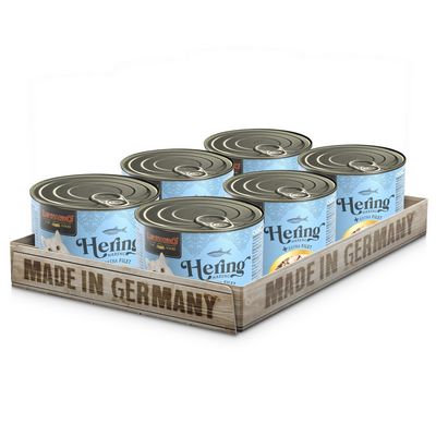 Leonardo - Katzenfutter - HERING + extra FILET - 6 x 200 g