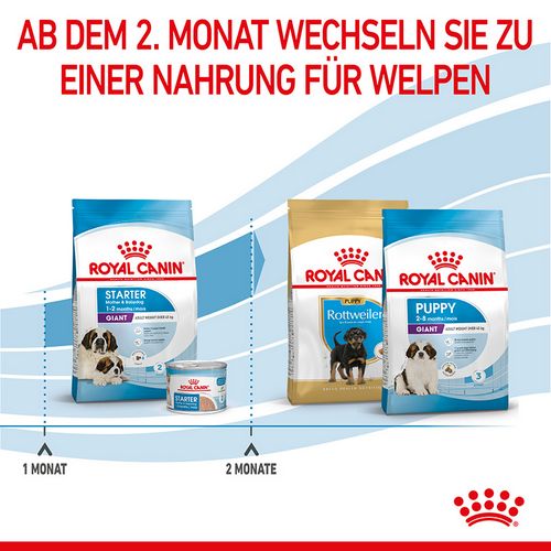 Royal Canin GIANT Starter für tragende Hündin und Welpen sehr großer Rassen 15 kg 