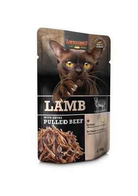 Leonardo - Katzenfutter - LAMB + extra pulled Beef - 16 x 70 g