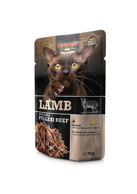 Leonardo - Katzenfutter - LAMB + extra pulled Beef - 16 x 70 g