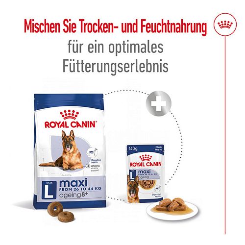 Royal Canin MAXI Ageing 8+ - Nassfutter für ältere große Hunde - VOLLE VE - 10 x 140 g