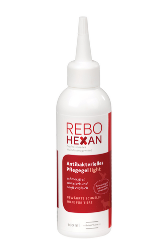 reboVet - ReboHexan - ANTIBAKTERIELLES PFLEGEGEL - LIGHT - 100 ml